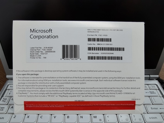 Original MS Windows 11 Pro Sticker Online Activation License For Win 11 Pro System