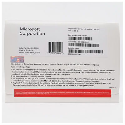 Microsoft Windows 10 Professional OEM License Key ดิจิตอลโหลดทั่วโลก