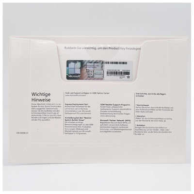 Microsoft Windows 11 Pro German OEM DVD Pack ใบอนุญาตคีย์ 64 บิต ดั้งเดิม