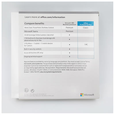Microsoft Office 2021 Pro Plus License Lifetime Binding Account Key สําหรับ Windows PC
