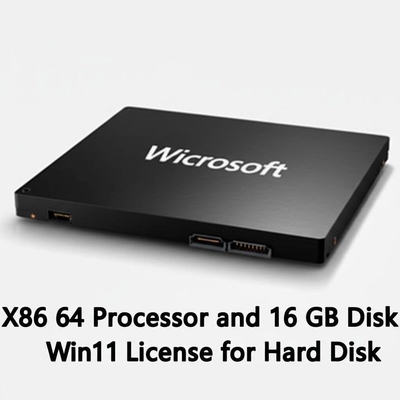 โปรเซสเซอร์ X86 64 และพื้นที่พิมพ์ 16 GB ใบอนุญาต Win11 สําหรับพิมพ์แข็ง