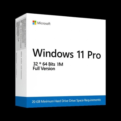 Windows 11 Pro OEM 32*64 บิต รุ่นเต็ม ขนาด 20 GB ความต้องการพื้นที่จอดแข็งขั้นต่ํา และพร้อมส่งทันที
