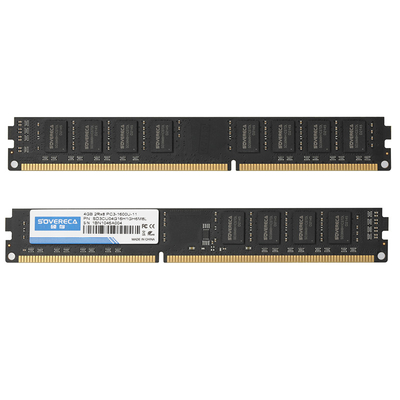 แรม DDR3 4GB 1600MHz UDIMM 1.5V แหล่งไฟฟ้า JEDEC การออกแบบที่ไม่ใช้อีซีซี