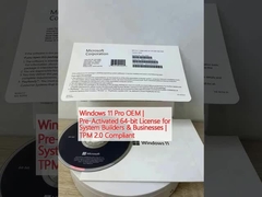 Windows 11 Pro OEM อนุญาต 64 บิตที่เปิดให้บริการก่อน สําหรับผู้สร้างระบบและธุรกิจ