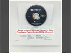 การเปิดใช้งานตลอดชีวิต Windows 11 Pro OEM 64 บิต ทําการเปิดใช้งานก่อน (รองรับการเปิดใช้งานแบบปลอดภัยและ TPM 2.0)