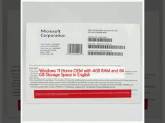 Windows 11 Home OEM พร้อม RAM 4GB และพื้นที่เก็บของ 64 GB ในภาษาอังกฤษ