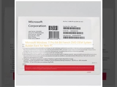 Microsoft Windows 11 Pro 64 บิต DVD ฝรั่งเศส OEM System Builder Pack สําหรับคอมพิวเตอร์ใหม่