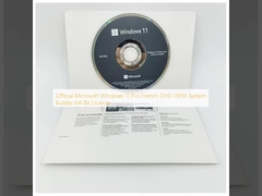 Microsoft Windows 11 Pro ฝรั่งเศส DVD OEM System Builder ใบอนุญาต 64 บิต