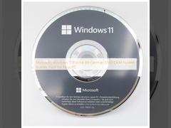 Microsoft Windows 11 Pro 64 บิต DVD เยอรมัน OEM System Builder Pack สําหรับ PC ใหม่