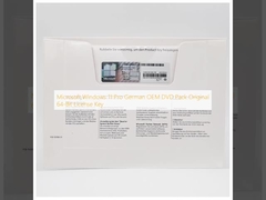 Microsoft Windows 11 Pro German OEM DVD Pack ใบอนุญาตคีย์ 64 บิต ดั้งเดิม
