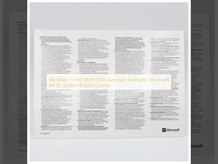 Windows 11 Pro OEM DVD (เยอรมัน) ใบอนุญาตผู้สร้างระบบ 64-bit ของ Microsoft