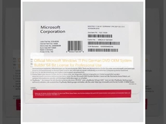 Microsoft Windows 11 Pro เจ้าหน้าที่ DVD เยอรมัน OEM System Builder ใบอนุญาต 64-bit สําหรับการใช้งานมืออาชีพ